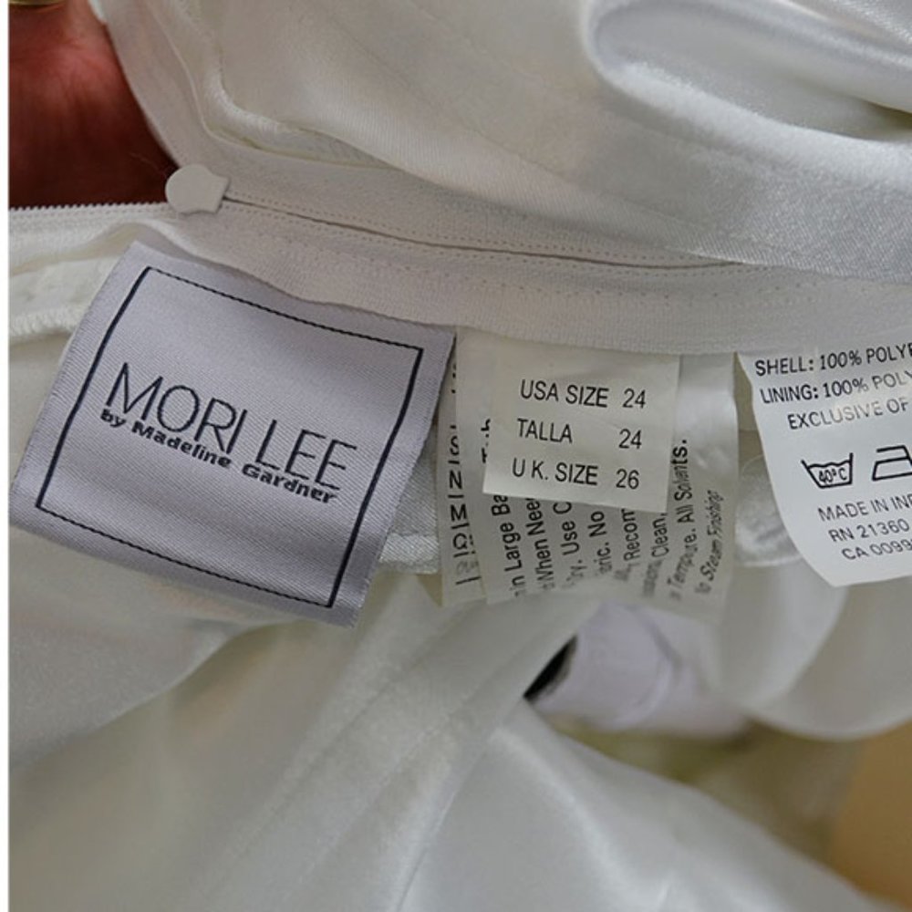Mori Lee By Madeline Gardner Wedding Dress Size 24 NWT - Picture 13 of 16